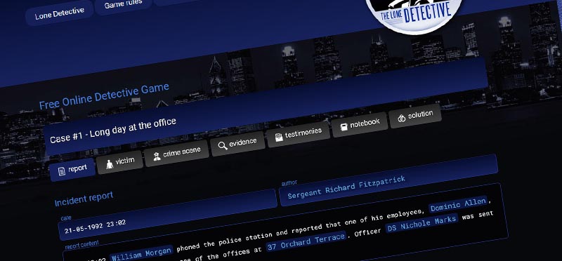 gra detektywistyczna online